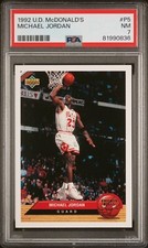 1992 Upper Deck U.D. McDonald's Michael Jordan #P5 - PSA 7 - NM