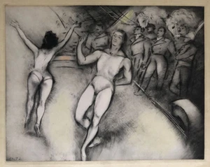 Marcel Vertès — Le cirque — eau-forte signée en bas à gauche — 1949. - Picture 1 of 7