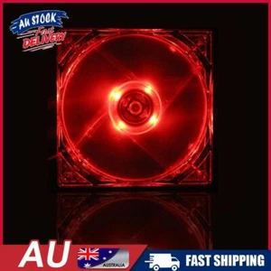 New 12cm 120mm RED LED 12V 4Pin Computer PC Case Cooler CPU Cooling LED Fan - Picture 1 of 8