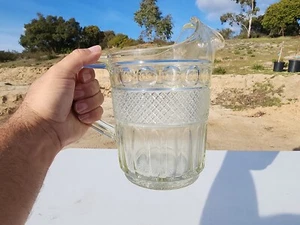 HTF Imperial Glass Cape Cod Tradition Clear - 54 OZ Ice Jug Milk Pitcher w/Lip - Picture 1 of 13