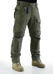 SURVIVAL Tactical Ripstop Trousers Camping Hiking Hunting Camo Combat Pants - Picture 1 of 29