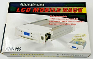 ATN-999 (noir) écran LCD IDE ATA133 rack mobile en aluminium - Photo 1/10