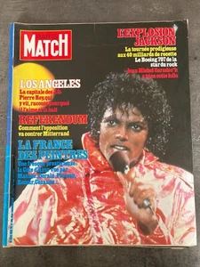 PARIS MATCH N°1835 27/7/1984 Michael Jackson Valérie Kaprisky J45 - Imagen 1 de 1