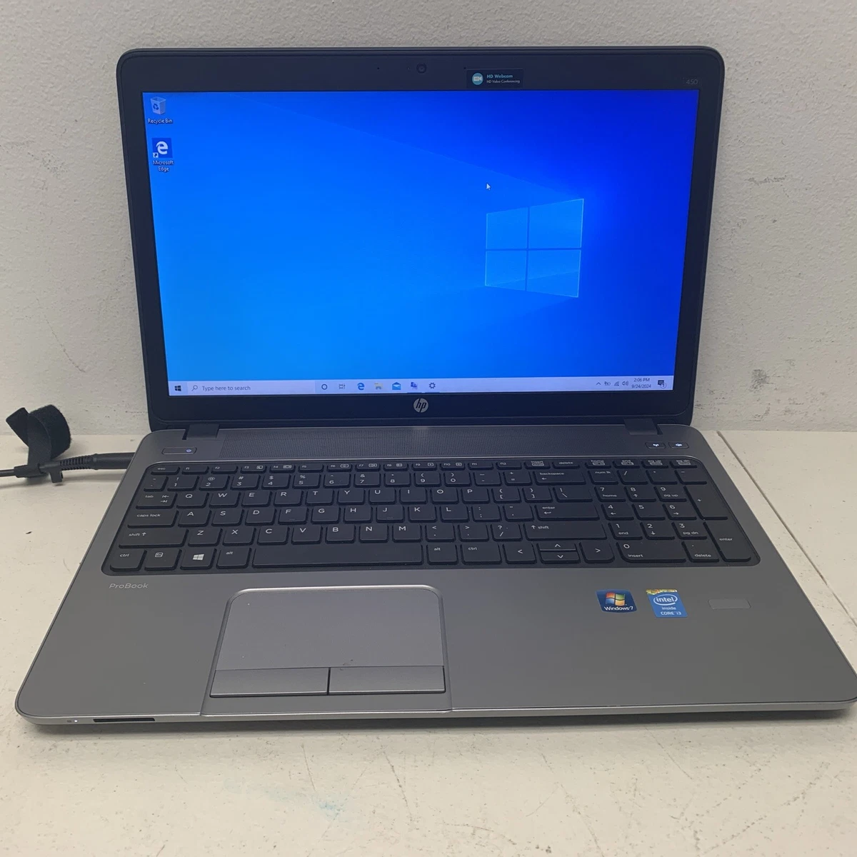 HP ProBook 450 G1 Core i3-4000M 2.40ghz | 8GB RAM 500GB HD WIN 10