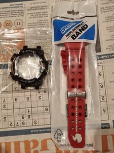 NEW Red Carbon Fibre Strap Band & Bezel for Casio G Shock Frogman GWF-D1000ARR - Picture 1 of 12