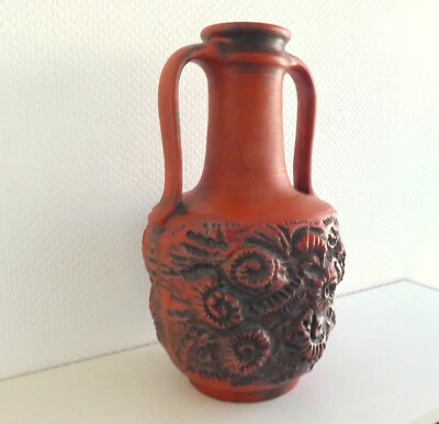Keramik Vase Carstens, Amonit Dekor Vase - Bild 1 von 4