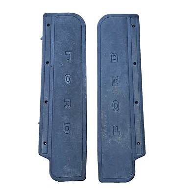 1975-1991 FORD ECONOLINE VAN E150 E250 E350 FRONT DOOR SILL STEP PADS PAIR Mat - Image 1 of 4
