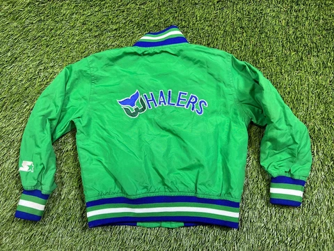VTG 90's Starter Hartford Whalers NHL Full Zip Windbreaker Jacket Toddler SZ 5 Cover