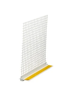 60 Stab Anputzleiste 6 mm mit Gewebe 140 cm Putzleiste Fassade Gewebe Fenster - Bild 1 von 1