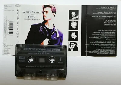 Five Live by George Michael And Queen Rare 1993 Malaysia Cassette Tape - Image 1 of 4