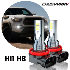 6000K Xenon White LED Fog Driving Light Bulbs For Jeep Grand Cherokee 2014-2020 - Foto 1 di 11