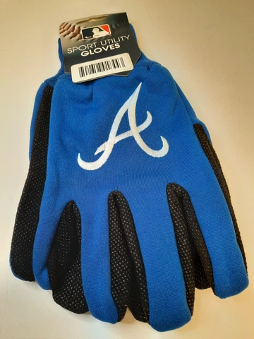 Atlanta Braves 2 Tone Non-Slip Utility Gloves MLB Baseball Cover