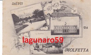 Saluti da MOLFETTA_Bari_VILLA E SEMINARIO_R. LICEO GINNASIO_IL PORTO - Imagen 1 de 1