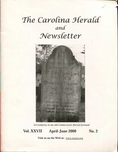 Carolina Herald and Newsletter Abril-Junio 2000 Historia de la Genealogía de Carolina del Sur - Imagen 1 de 1