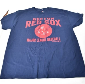 Boys Majestic Blue MLB Baseball Red Sox Short Sleeve T Shirt Size L 14/16 NWOT - Picture 1 of 4