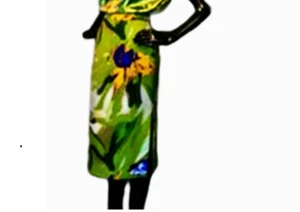 Giorgio Armani Italy Scuba Knit Dress Skirt Wearable Art Sz 38 6 Runway NWOT - Picture 1 of 3
