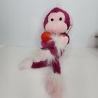 Peluche cœur de singe violet cible jouet doux animal en peluche 2007 16 pouces étiquettes rose 