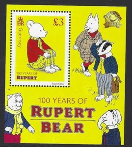 GUERNSEY 2020 RUPERT BEAR MINIATURE SHEET UNMOUNTED MINT, MNH - Picture 1 of 1