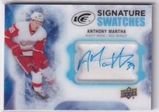 2016-17 Upper Deck Ice Signature Swatches Anthony Mantha Rookie Jersey Auto