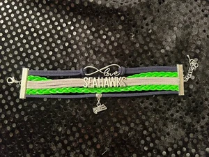 New Seattle Seahawks Multi Charm Bracelet - NFL Love - Picture 1 of 1
