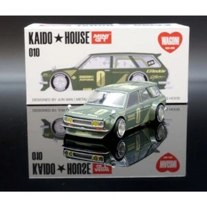 MINI GT x KAIDO HOUSE Datsun KAIDO 510  Wagon Green KHMG010 1/64 - Picture 1 of 3