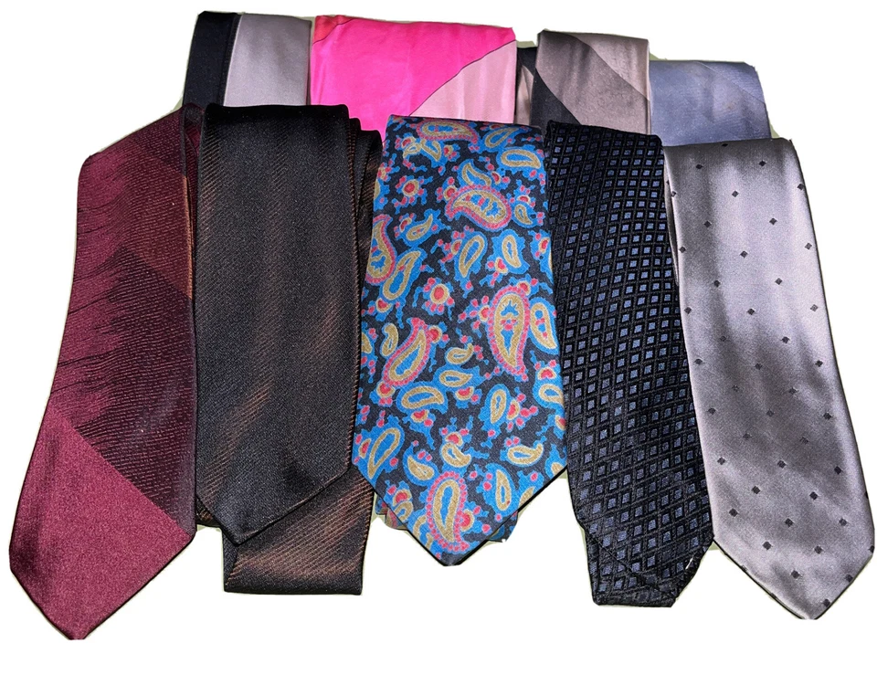Saks Fifth Avenue Vintage Neck Ties LOT of 10 - Image 1 of 1