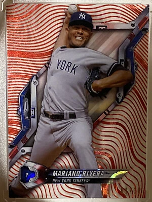 2018 TOPPS HIGH TEK MARIANO RIVERA RED DIFFRACTOR #/10 NYY HOF SSP - Image 1 of 4
