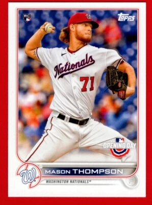 2022 Topps Opening Day Baseball Mason Thompson RC UNLIMITED SHIPPING FOR $4.00 - Image 1 of 2