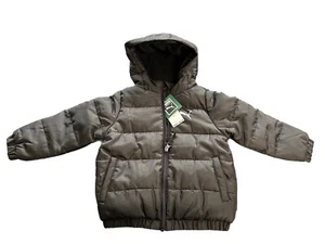Puma Kids Puffer Jacket Zip Up Black Size 4 PFA20V7O - Picture 1 of 6