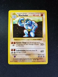 Machoke Shadowless WOTC Vintage Pokémon Base Set #34/102 LP - FREE SHIPPING - Picture 1 of 2