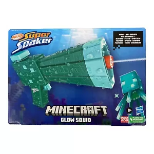 Nerf Super Soaker Hasbro Minecraft Glow Squid Wasser Blaster MOJANG Studios NEU - Bild 1 von 10