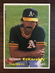 Tarjeta de béisbol 1990 Dennis Eckersley #17 SCD guía de precios tarjeta de inserción mensual    - Imagen 1 de 11