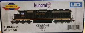 Athearn Genesis HO Scale SD45-2 Diesel Clinchfield #3610 DCC, Sound Tsunami 2 - Picture 1 of 5