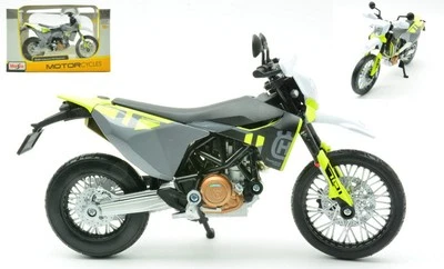 MODELLINO MOTO STATICO MAISTO HUSQVARNA 701 SUPERMOTO 2023 MODELLISMO SCALA 1/12 - Immagine 1 di 4