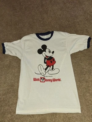 Vintage 70's - 80's Tropix Togs Walt Disney World White T-Shirt Mickey Mouse  - Image 1 of 4