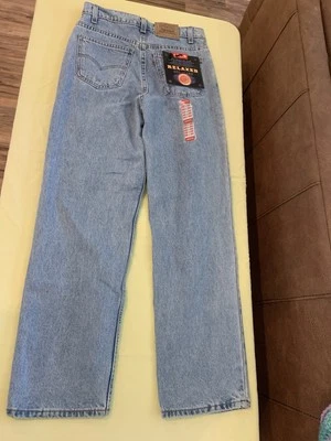Jeans De Colección Levis 550 Naranja Tab '97 Relajados Hechos en EE. UU. Talla 30/30 Nuevos con Etiquetas Foto 1 de 4