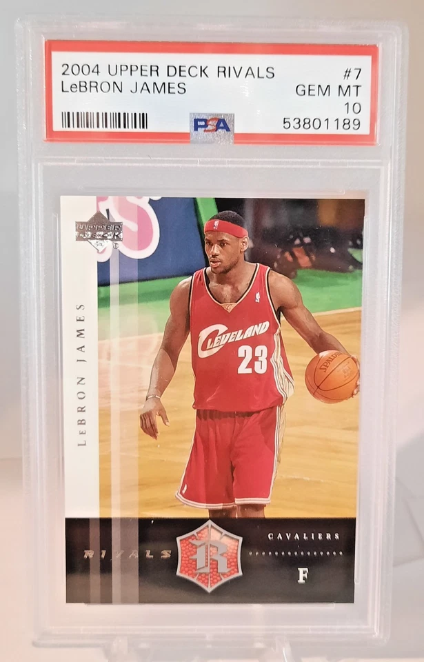 2004 Upper Deck Rivals LeBRON JAMES Basketball Card PSA 10 GEM MINT - Image 1 of 2
