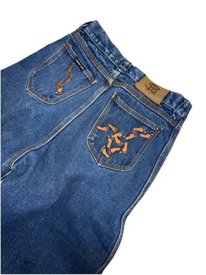 Jeans Union Gap vintage años 70 pierna ancha estampado costura bordado 26x30 Foto 1 de 4