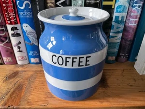 TG Green vintage cornishware COFFEE old church stamp jar 15.5cm - Picture 1 of 11