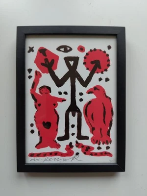A. R. Penck Edition 2/100 Signiert 1994 Künstlerhilfe Sarajevo - Bild 1 von 4