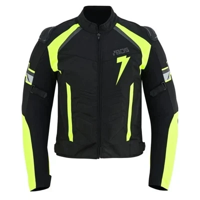B.O.S Motorradjacke Herren Touring Textiljacke Motorrad Biker Jacke mit Protektoren
