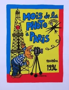 HERVE DIROSA 1994 ORIGINAL SERIGRAPHIE MOIS DE LA PHOTO A PARIS - Picture 1 of 1