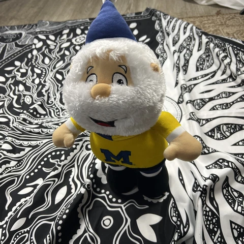 Michigan Wolverines Plush 15" Heavy Foot Santa Claus . Christmas Xmas Gift Cover