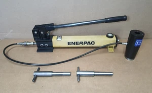 Enerpac P-392 Zweigang Hydraulik Handpumpe & BHJ SP-3 Kippbolzenauszieher - Bild 1 von 12