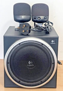 Logitech Z-340 Multimedia Computer Speakers & 8" Subwoofer Combo - VGC - Working - Photo 1/12
