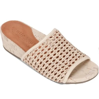 Sandalias Kenneth Cole para mujer 9,5 M blancas con cuña Giselle nuevas en caja WH4 Foto 1 de 4