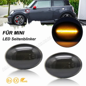2xOEM FRECCE LED MINI HATCH R56 R57 R58 R59 INDICATORI DI DIREZIONE LATERALI NERE - Foto 1 di 8
