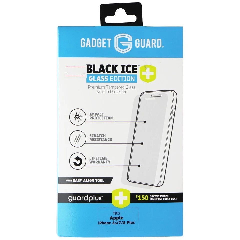 Gadget Guard Black Ice Glass Edition w/ Guard Plus for Apple iPhone 6s/7/8 Plus - Image 1 of 1