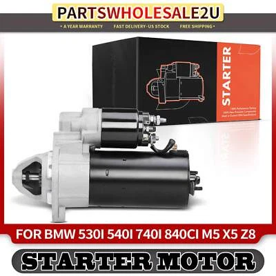 New Starter Motor for BMW 530i 540i 740i 740iL 840Ci M5 X5 Z8 1.7 kW 12V CW 9T - Image 1 of 4