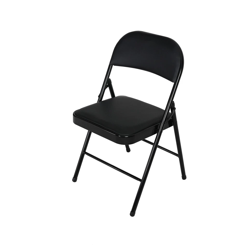 Klappstuhl Kunstleder Gestell Schwarz Küchenstuhl Campingstuhl Bestuhlung Events - Bild 1 von 1